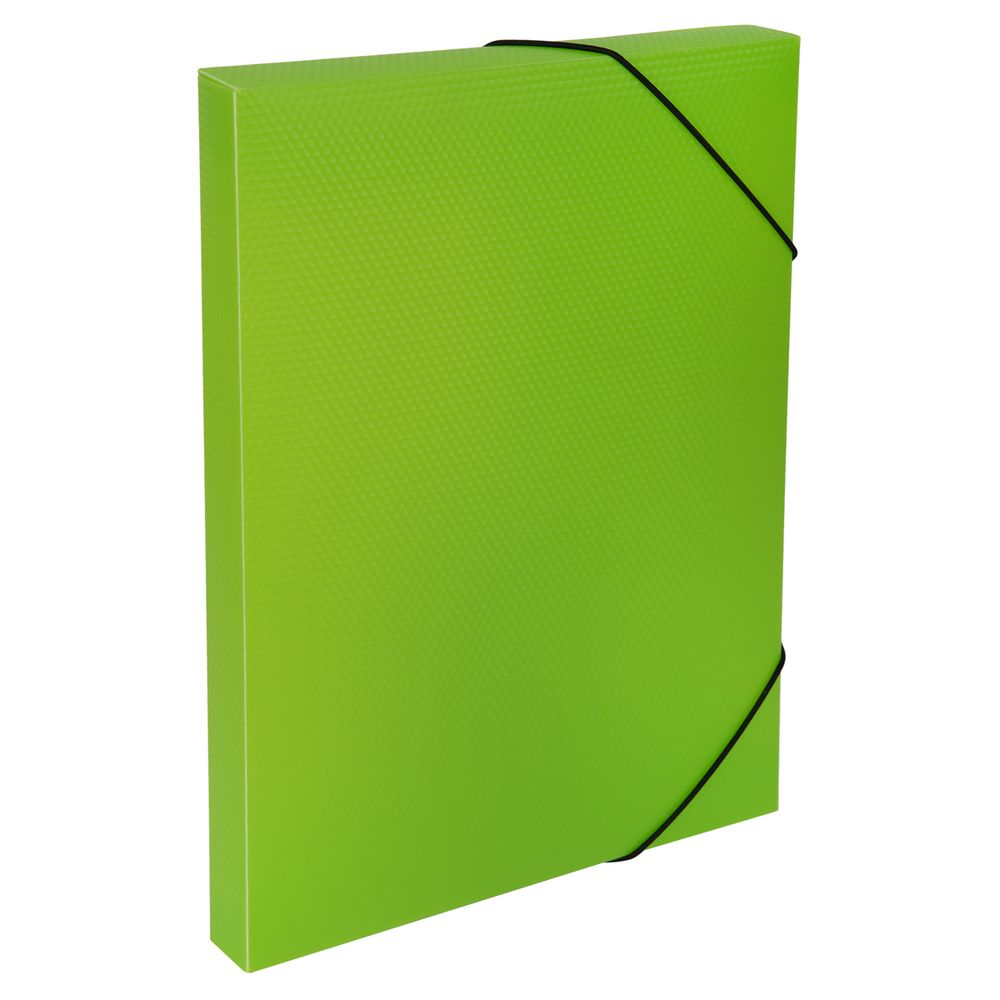Короб архивный пластиковый 30 мм, 1 шт, Prisma neon A4 эффект 3D, лайм, Expert Complete ЕС240400021