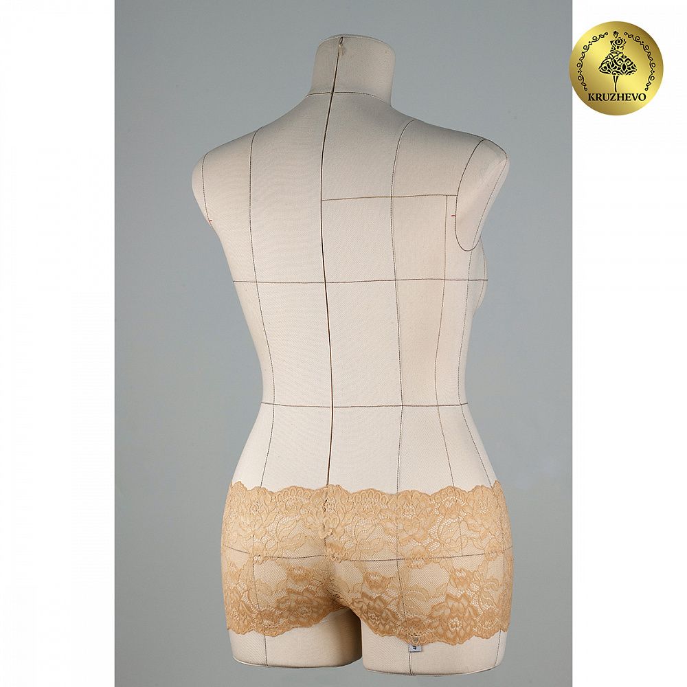 Кружево бельевое эластичное 180 мм / 25 м, цв.S180 бежевый, Kruzhevo