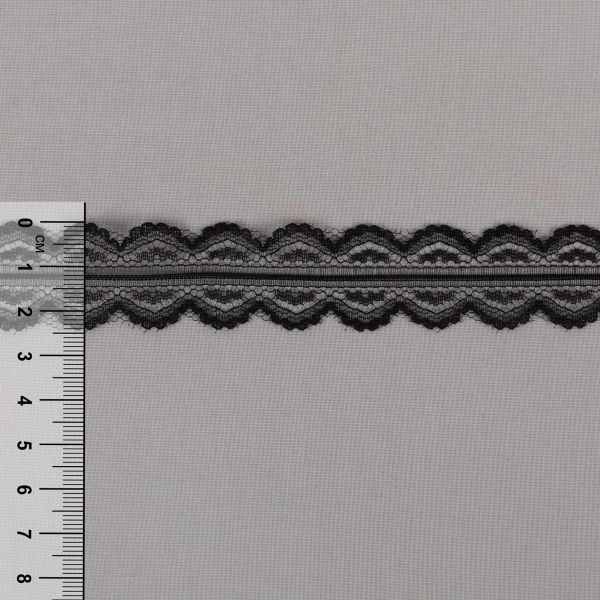 Кружево 25 мм / 25 м, ±0.5 Китай, 325 черный, Blitz LCE-05