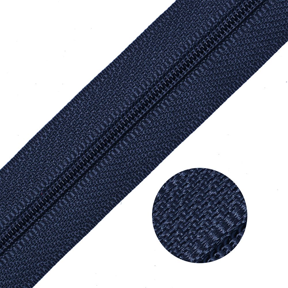 Молния рулонная спиральная (витая) Т3 (3 мм), цв.F330 синий уп.200м
