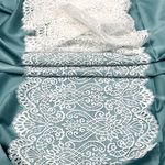 Кружево бельевое эластичное 240 мм / 25 м, 40992, цв.001 белый, Kruzhevo