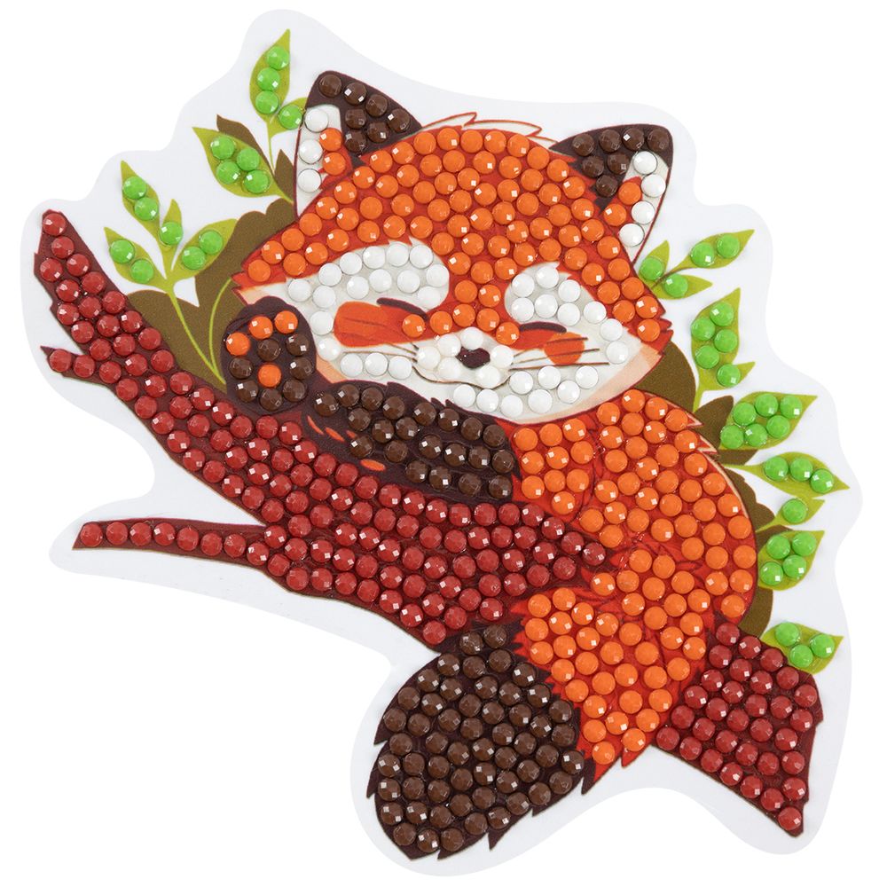 Алмазная (кристальная) мозаика Фрея ALVM-107, магнит Красная панда, 11.5х9.5 см