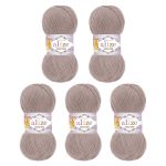 Пряжа Alize (Ализе) Cotton Gold / уп.5 мот. по 100 г, 330м, 960 тёплый какао