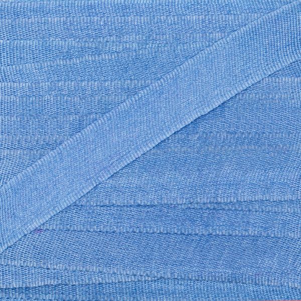 Лента (тесьма) шелковая 7.0 мм / 45.5±0.5 метров, №257 т. голубой, Gamma SR-7