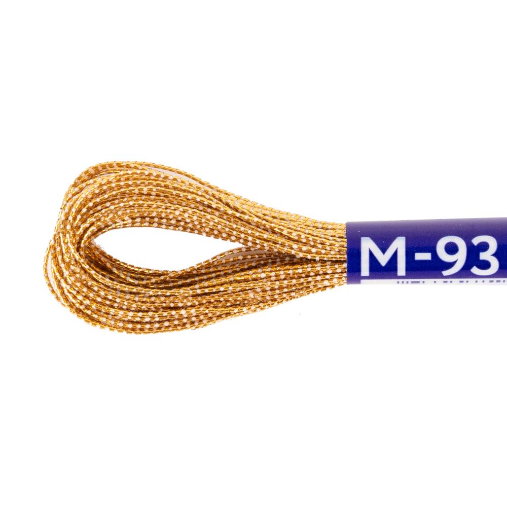 Мулине Gamma металлик JT 12 мотков по 11 метров, M-93 под желтое золото, Gamma MOULINE