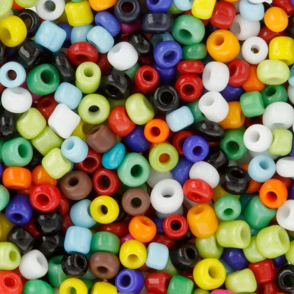 Бисер Zlatka 11/0 (2.1 мм), 100 г (10х10 г), №0051 разноцветный, GR