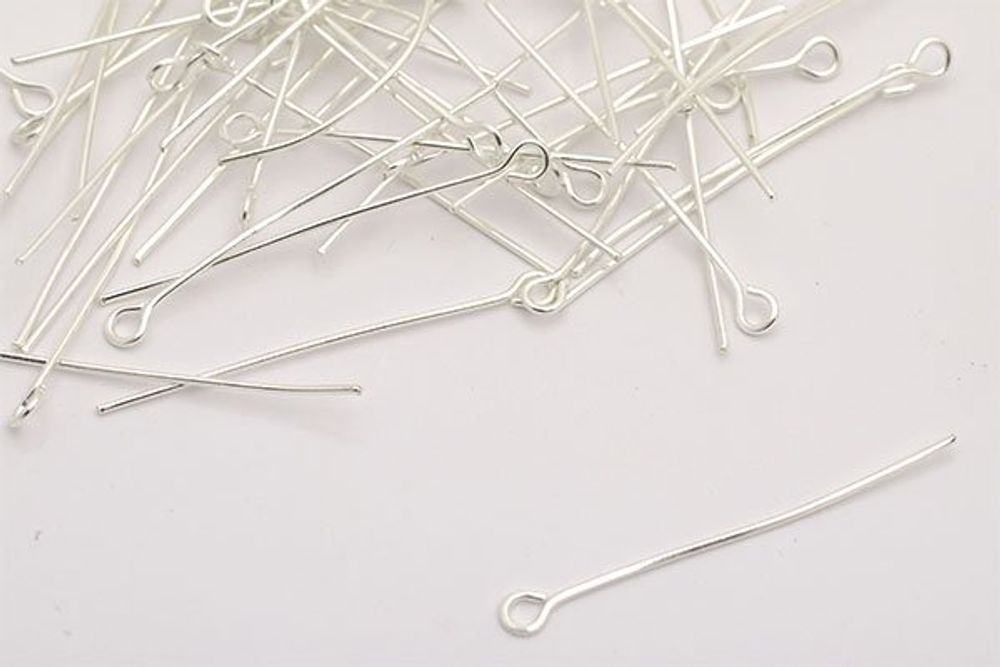 Штифт с петлей 35 мм, серебро, 500 г