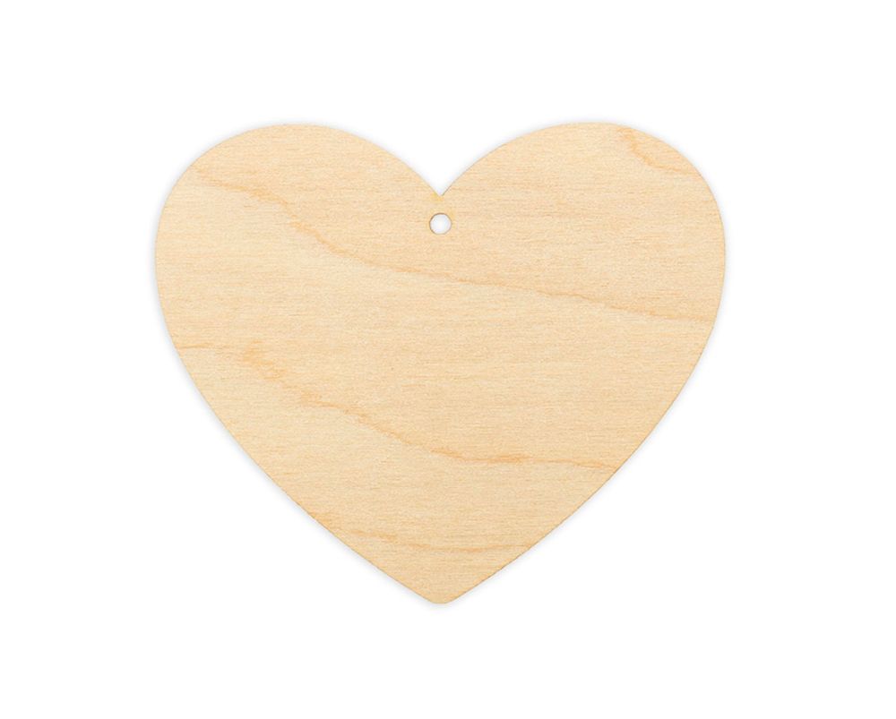 Заготовка из фанеры Набор Сердце, 7.6х9х0.3 см, 3 шт, Mr.Carving БА-19