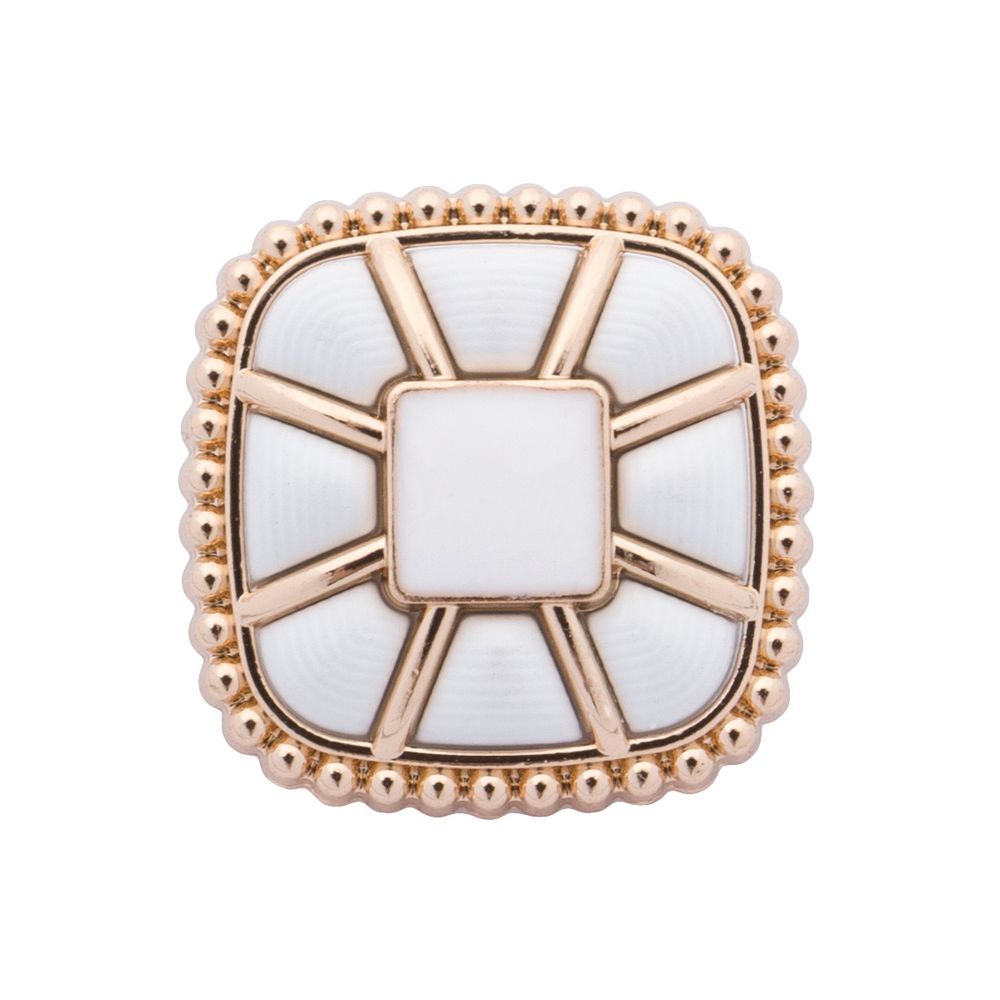 Пуговицы на ножке 28L=18 мм, металл, GD.White (золото-белый), 10 шт, MP07