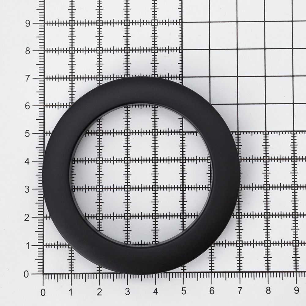 Люверс шторный ⌀ 50мм с многоур. замком пластик, 70 черный-матовый, 10 шт