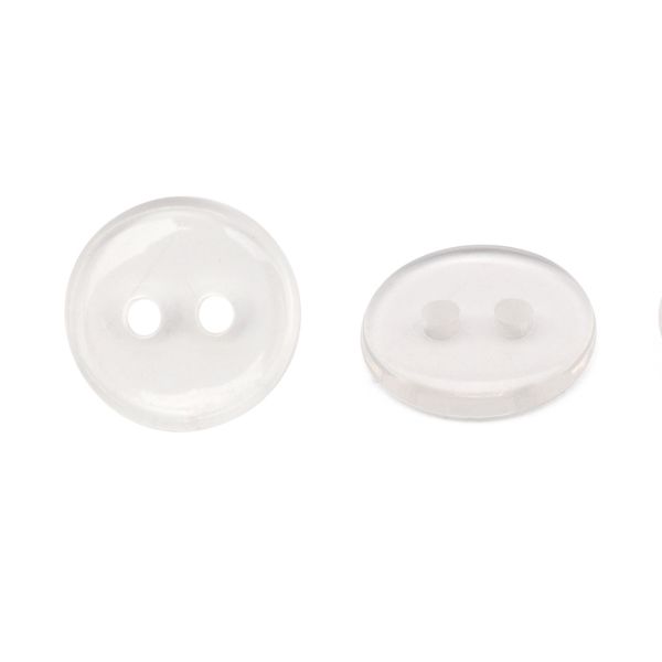 Пуговицы 2 прокола 20L, 13 мм, (clear (прозрачный)), CB-K-15, 144 шт