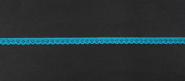 Кружево вязаное (тесьма) 8 мм, цв.бирюзовый, Alfa, 25 метров, AF-024-105