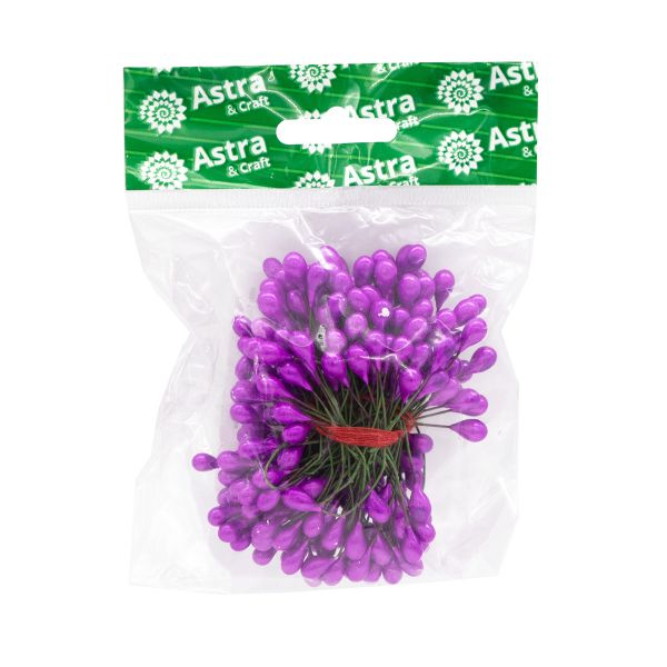 Тычинки для искусственных цветов 0,5х6см (вес 50гр ±3 гр) (6 цикламен)