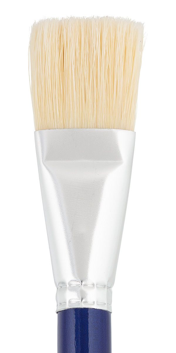 Кисть щетина №16 плоская, 5 шт, длинная ручка, 16, Vista-Artista 30012-16