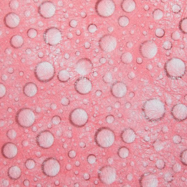 Флористический фетр 35 г/м², 2 м, 09 розовый (капли), Blumentag PNW-35/1