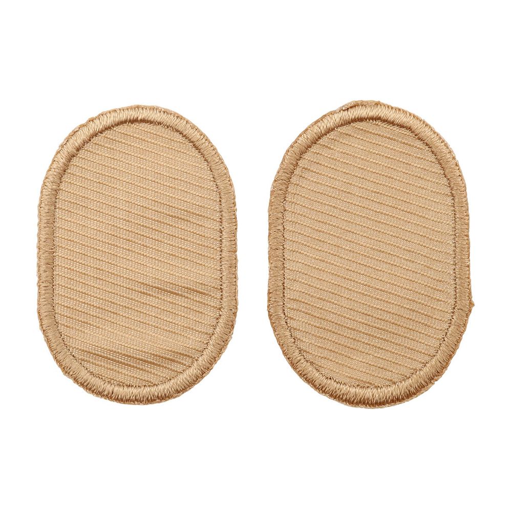 Термоаппликация Овал 4,5х3см, уп., 2 шт, цв.бежевый