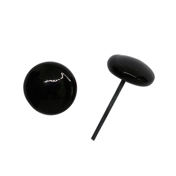 Глаза для кукол и игрушек 9мм на металл. ножке, цв.черный, 6 шт