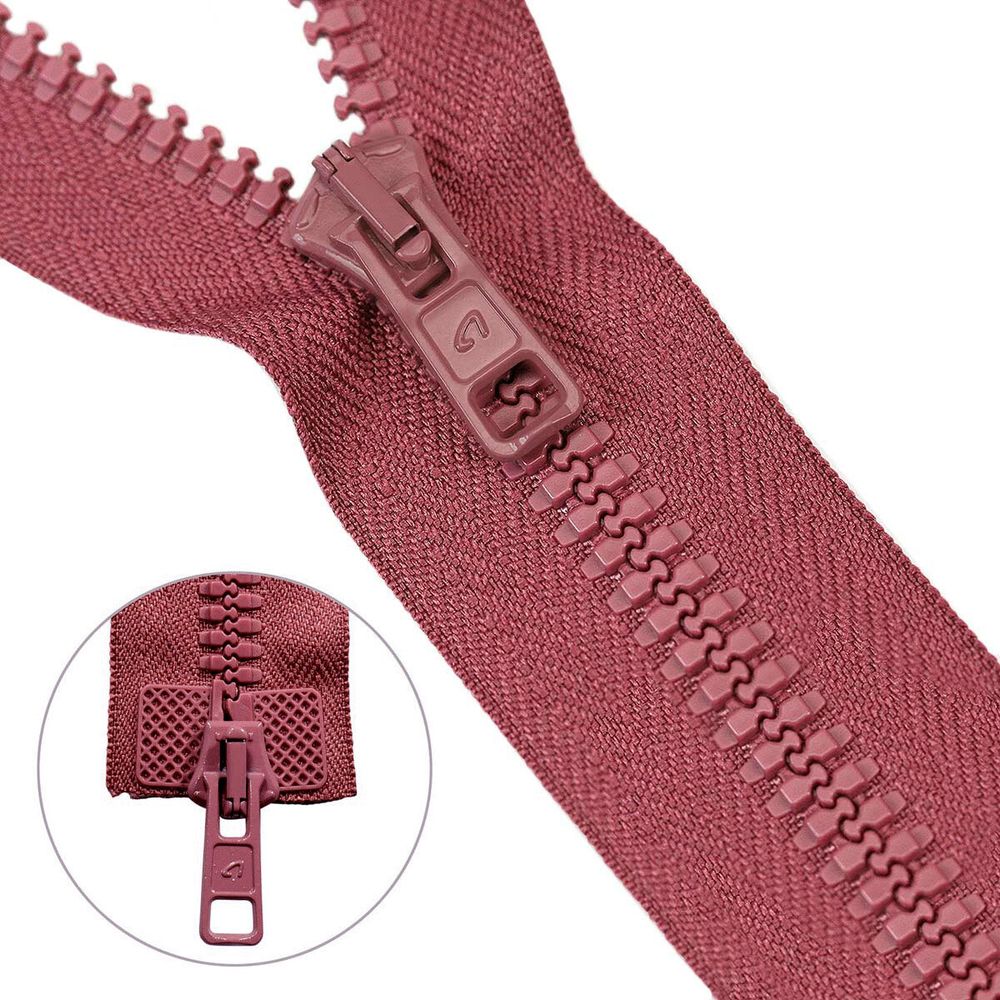 Молния трактор Arta Т6 (6 мм) 2 зам., разъем., 70 см, 025 ст.роза, 5 шт