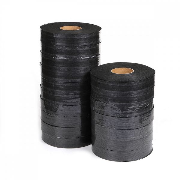 Лента клеевая нитепрошивная по долевой 30 мм, черный 4730B (LND-30), 17 рул. по 100 м, Ideal