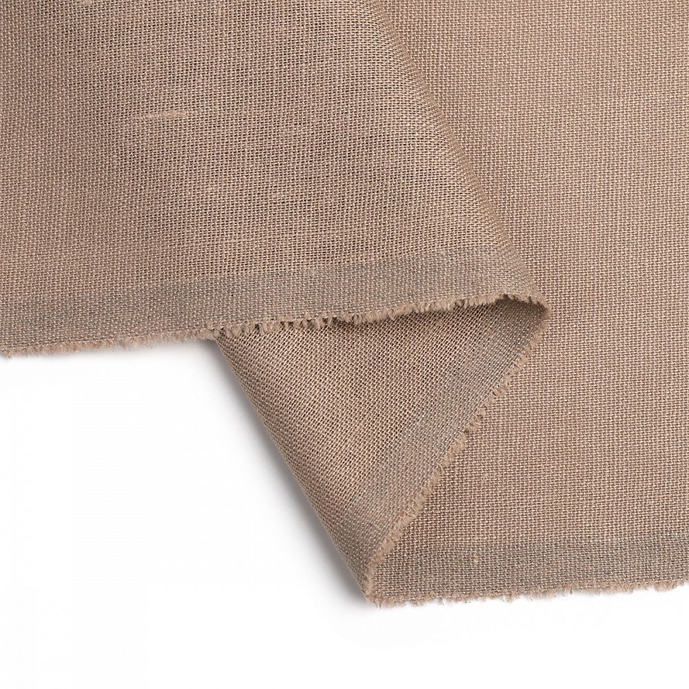 Льняная ткань 185 г/м², 140 см / 10 метров, TBY.Li-1004-72, цв.72 миндаль