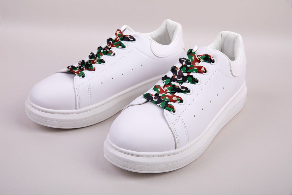 Шнурки 10 мм, 120 см, 1 пар(a), №04 камуфляж, Gamma SHL-01/01