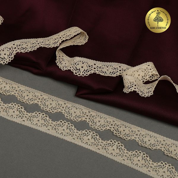 Кружево эластичное (стрейч) 8031 15мм цв.L126 бежевый, 50м, Kruzhevo