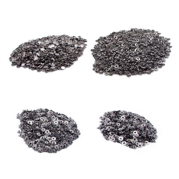 Кнопка Альфа (S-образная) ⌀10.0 мм, ≈1440 шт, МЕТАЛЛ, черн. никель, ВТ-2, NEW STAR