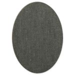 Термозаплатка Овал 14х10 см, ZAP, №03 джинс серый, Gamma ZAP