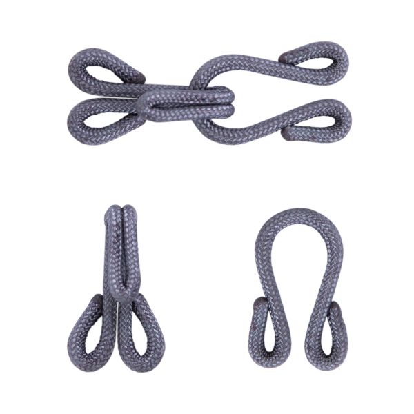 Крючок шубный обтяжной 15 мм, 10 шт, 07 св-серый, Gamma