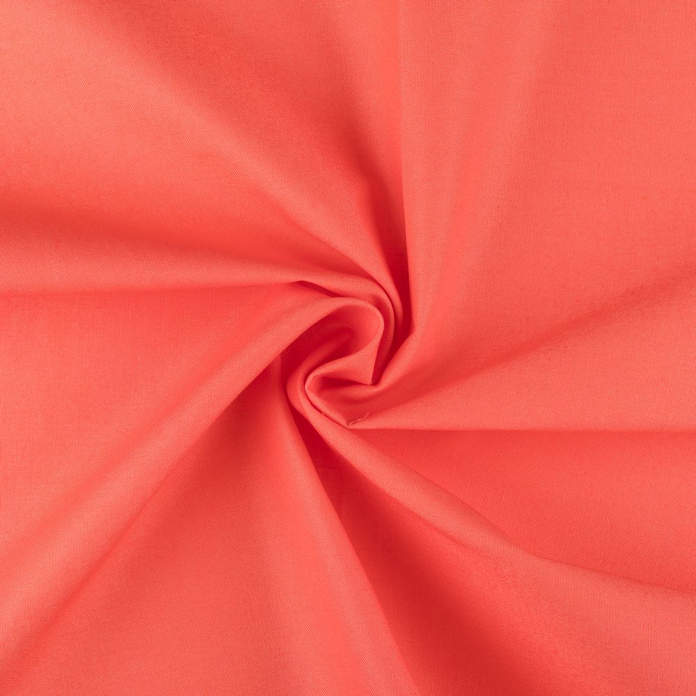 Ткань для пэчворка Peppy Краски жизни, рулон 112 см / 5 метров, 16-1548 коралловый, Peppy