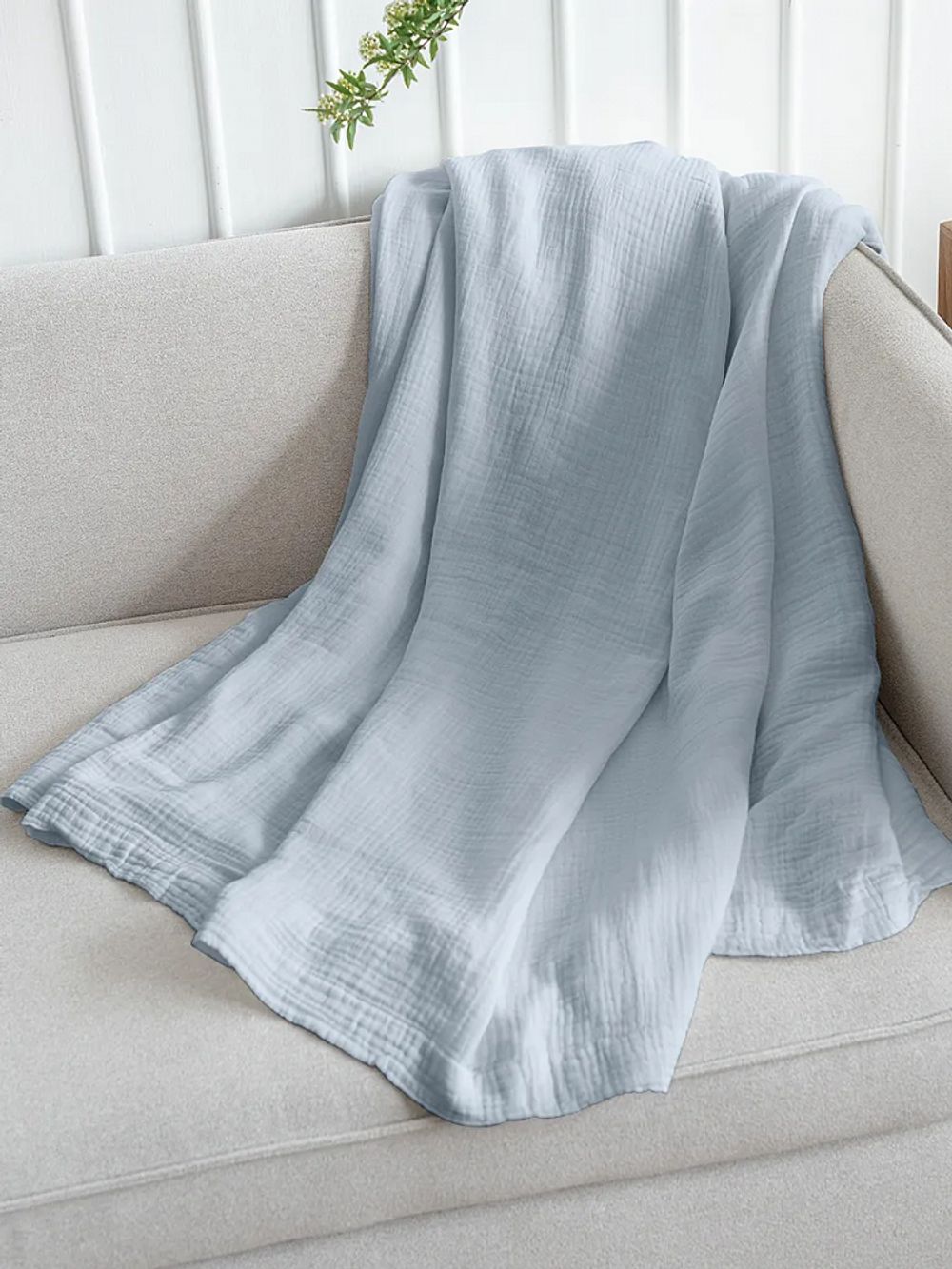 Муслин 125 г/м², 130 см / 25 метров, TBY.Mus.24723.54, цв.54 св.серый