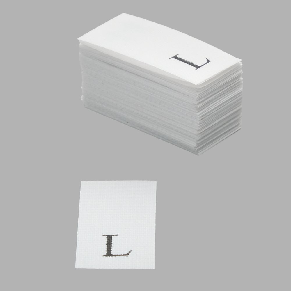 Этикетка-размерник, белый, 10х20 мм, 100 шт, L