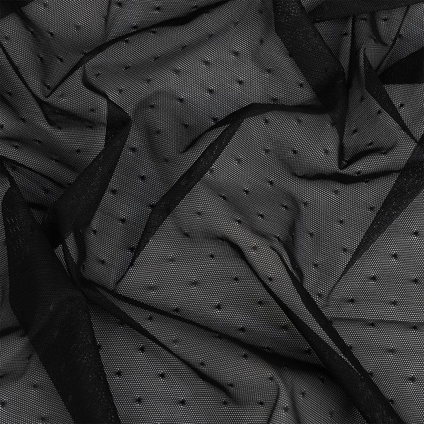 Сетка бельевая эластичная 80 г/м², шир.140 см / 15 кг, OLG024.170, цв.170 черный /OLG024.170/