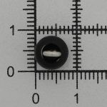 Пуговица-жемчужина 13L (8мм) на ножке, пластик/металл (Black (черный)), GE01, 32 шт
