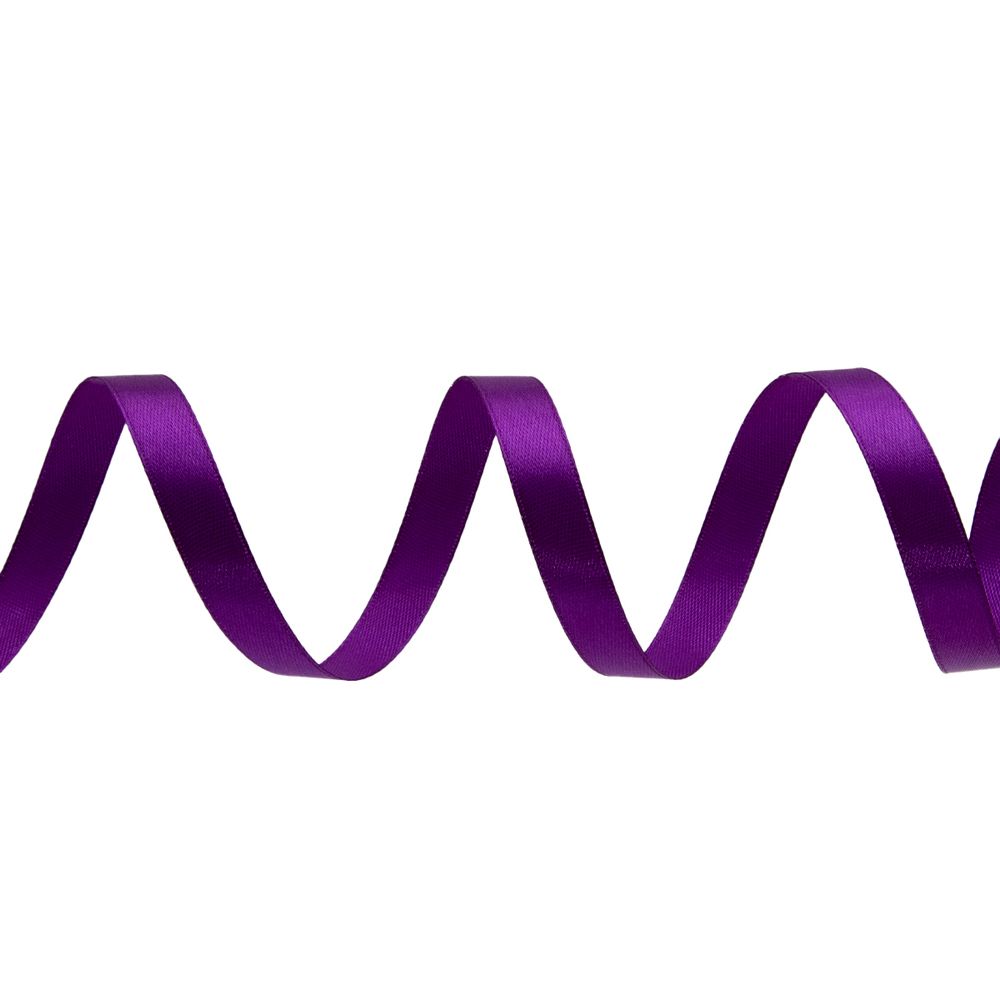Лента атласная 1-сторонняя 12.0 мм / 22.86±1 метров, 171 т. фиолетовый, Globus