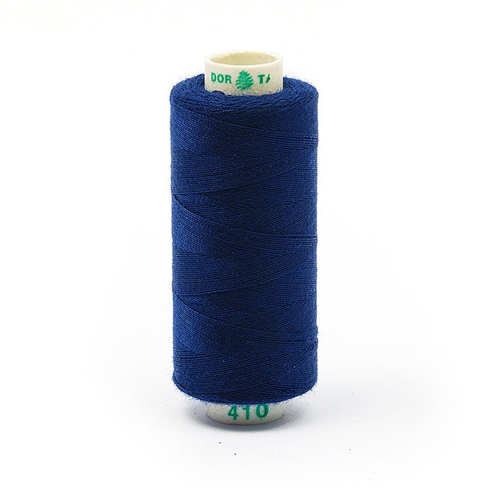 Нитки швейные бытовые Dor Tak 40/2, 366 м / 10 кат., 410 синий