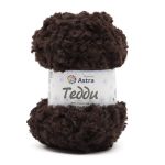 Пряжа Astra Premium (Астра Премиум) Тедди букле / уп.1 мот. по 150 г, 35 м, 07 коричневый