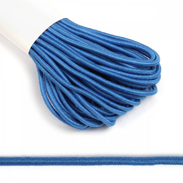 Резинка шляпная (шнур эластичный) ⌀2.0 мм / 10±0.5 метров, цв.F213 василек