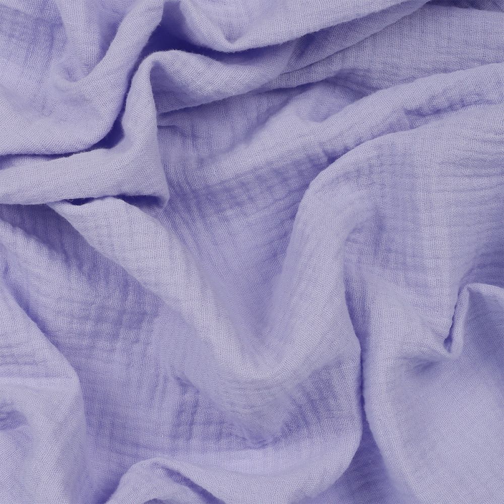 Муслин 125 г/м², 130 см / 2 метра, TBY.Mus.24723.20.2, цв.20 лаванда
