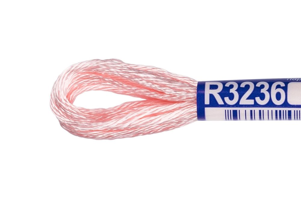 Мулине Gamma вискоза 100%, цв.R3236 розовый, 12 мотков по 8 метров