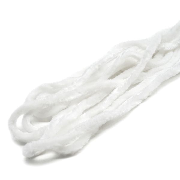 Синель для брошей 5 мм / 3 метра, цвет белый