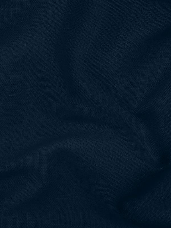 Льняная ткань 190 г/м², 140 см / 2 метра, TBY.Li.1002.49, 49 синий