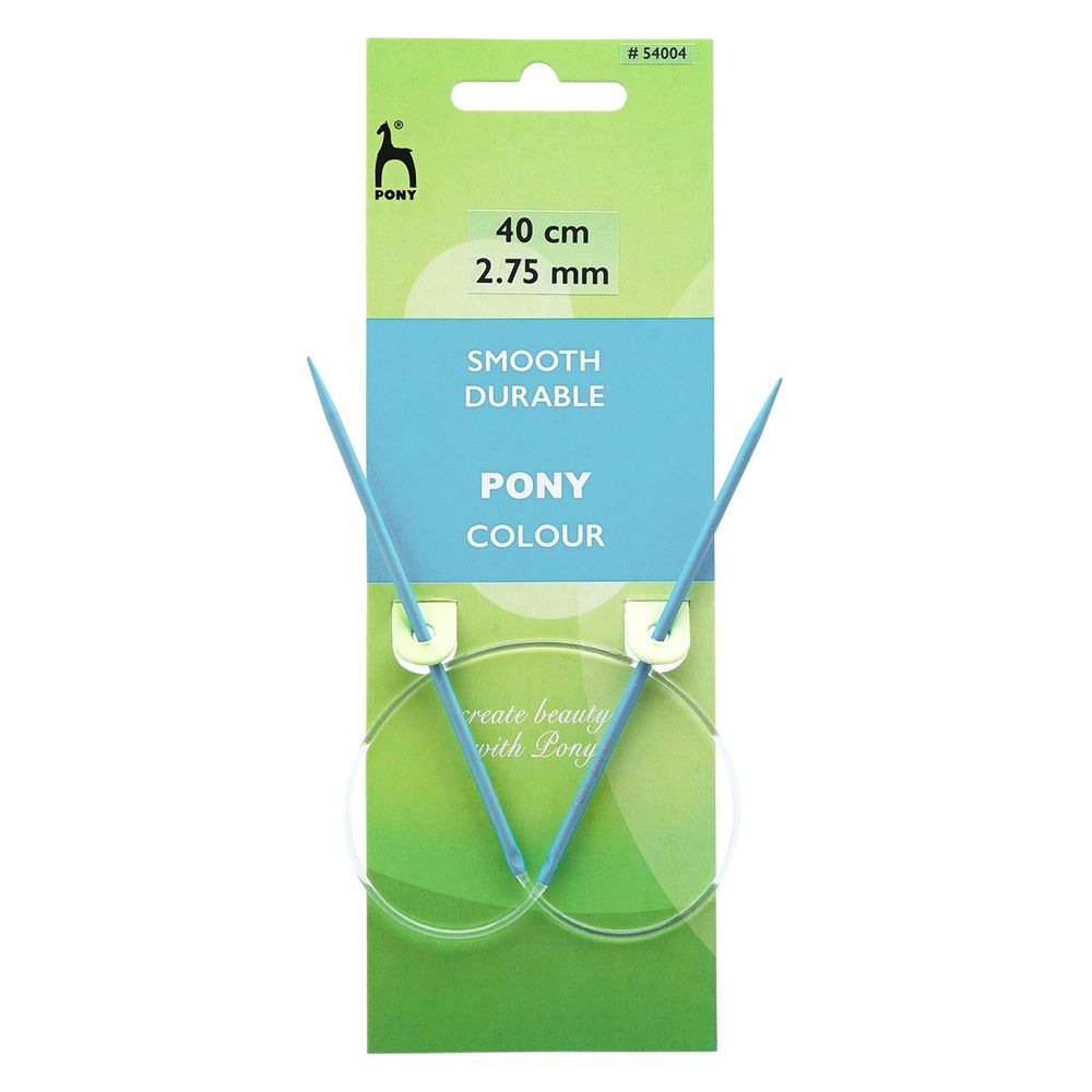 Спицы круговые Pony Colour ⌀2.75 мм, 40 см, алюминий, 54004