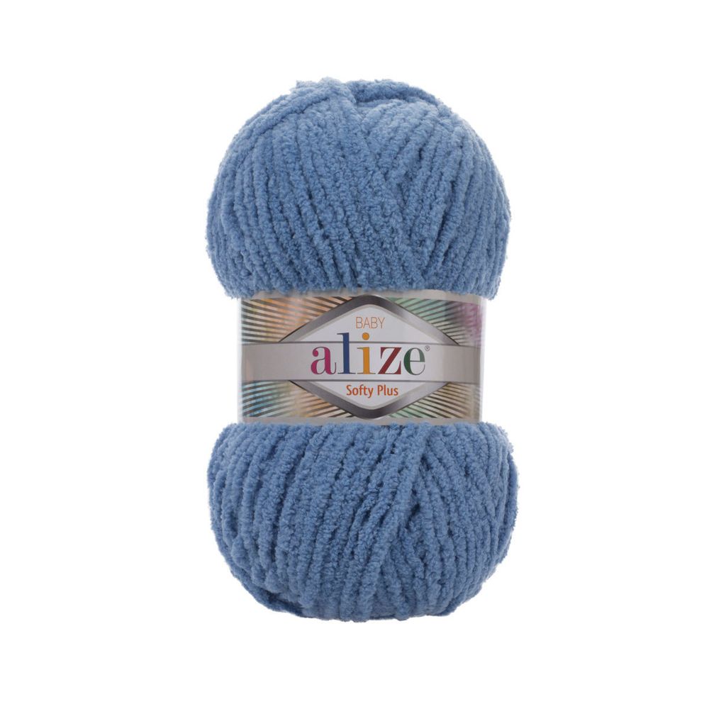 Пряжа Alize (Ализе) Softy Plus / уп.5 мот. по 100 г, 120м, 374 джинс A