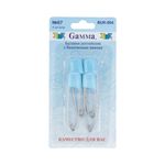 Булавки английские безопасные 53 мм, 4 шт, 07 голубой, Gamma BUK-004