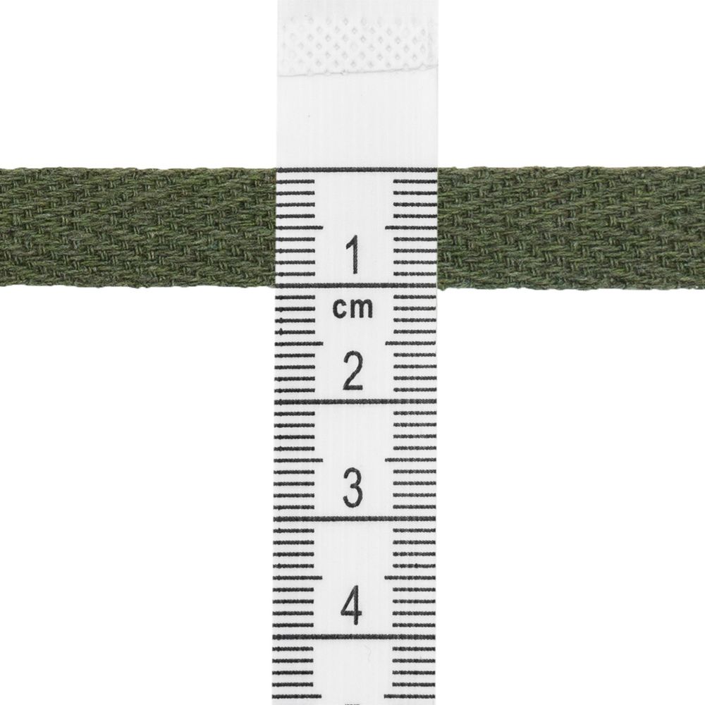 Тесьма (лента) киперная (100% х/б) 10 мм / 45.72 метра, 22 зеленый хаки, 6190-2017