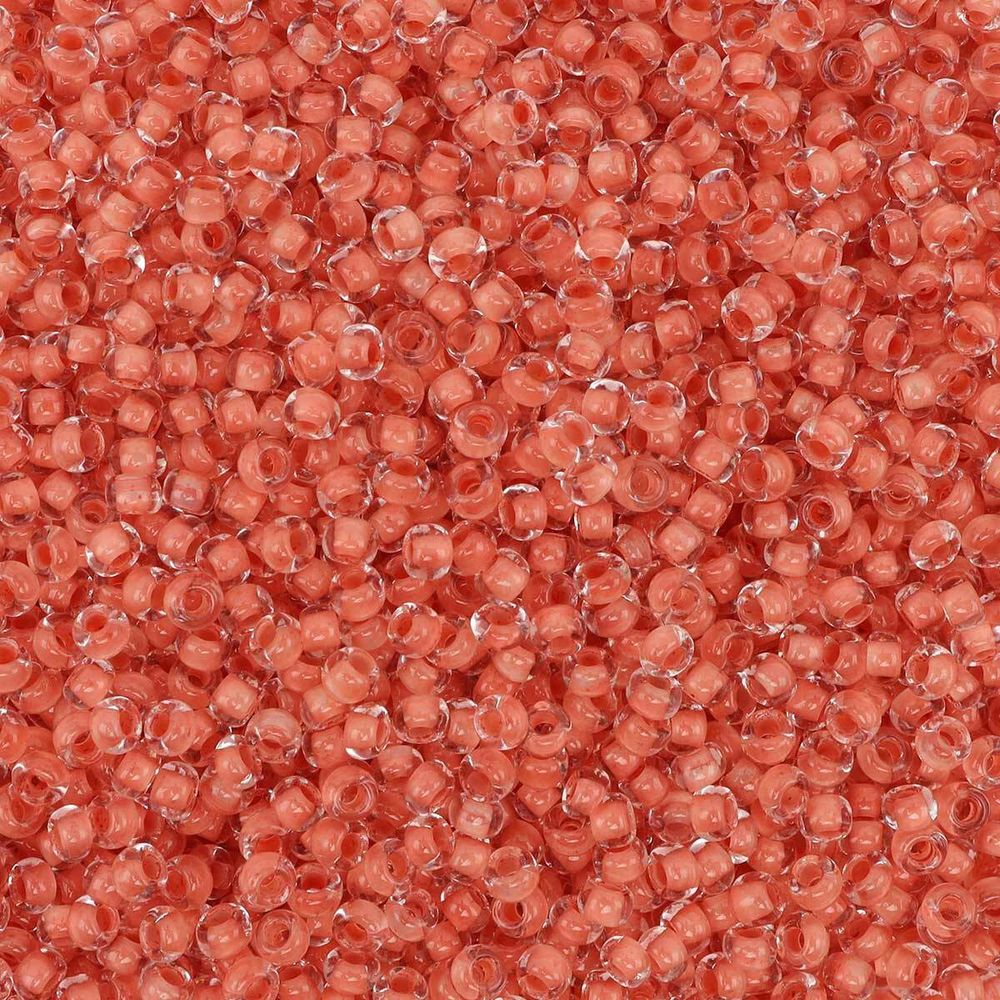 Бисер Preciosa прозрачный с цв. центром 10/0 (2.3 мм), круг.отв., 50г, (38389)