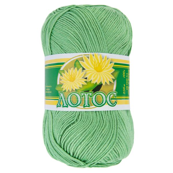 Пряжа ПНК им.Кирова Лотос / уп.8 мот. по 100 г, 250 м, 3904 мятный