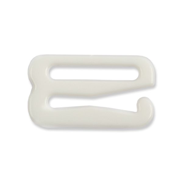 Крючки для бюстгальтера пластик 15.0 мм, 100 шт, белый, Blitz HP-15