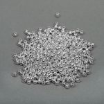 Бусины пластик ⌀4 мм, 500 г, цв.серебро, Magic4Hobby